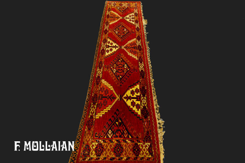 Antique Turkmen Torba Rug n°:58442170